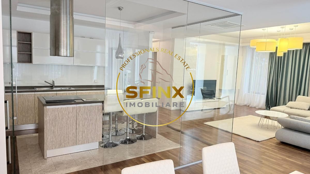 Kiseleff, 3 room ground floor apartment with garden and access to roof pool