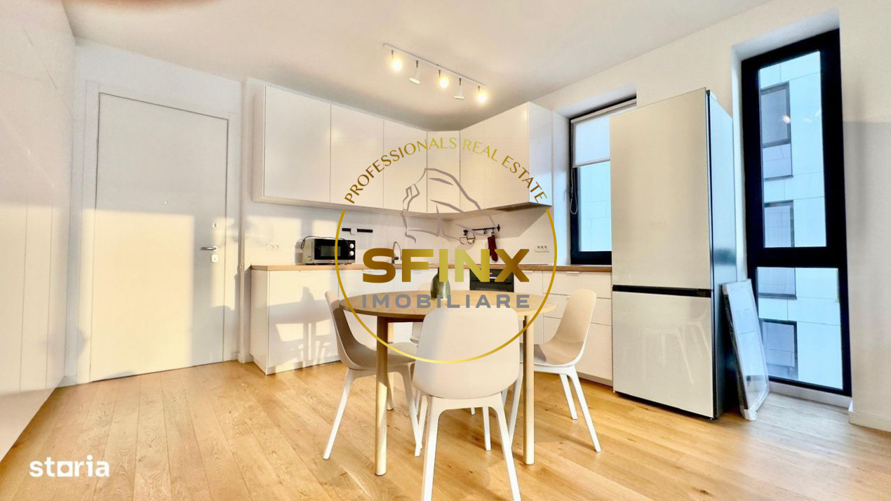 Win Herastrau, 3 camere mobilat modern, spatios si luminos, cu parcare