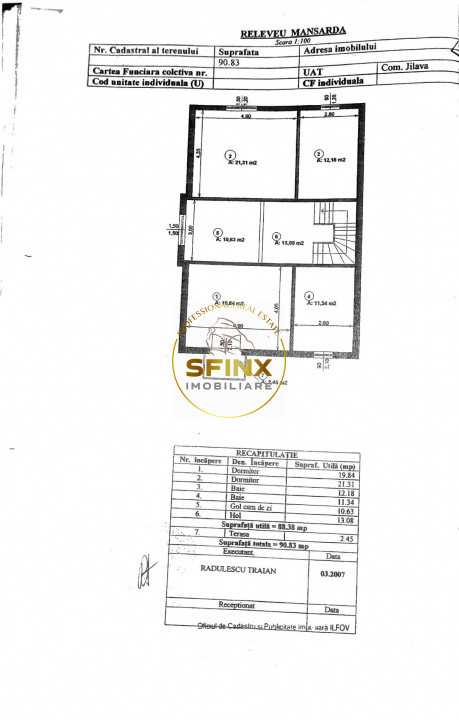 Jilava, vila parter si etaj, teren 490 mp