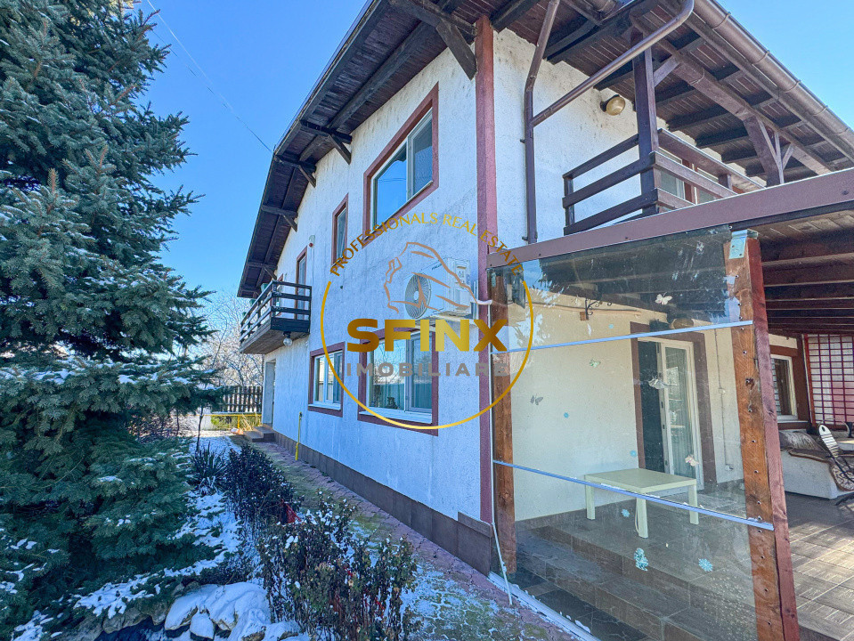 Vilă cochetă cu livadă| Balotesti| curte 562 mp| garaj 4 mașini | mobilată