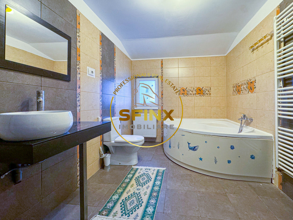 Vilă cochetă cu livadă| Balotesti| curte 562 mp| garaj 4 mașini | mobilată