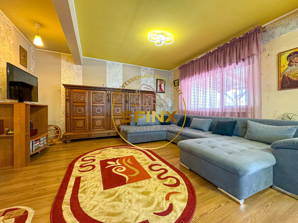 Vilă cochetă cu livadă| Balotesti| curte 562 mp| garaj 4 mașini | mobilată