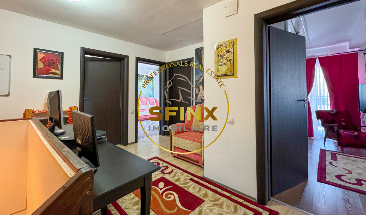 Vilă cochetă cu livadă| Balotesti| curte 562 mp| garaj 4 mașini | mobilată