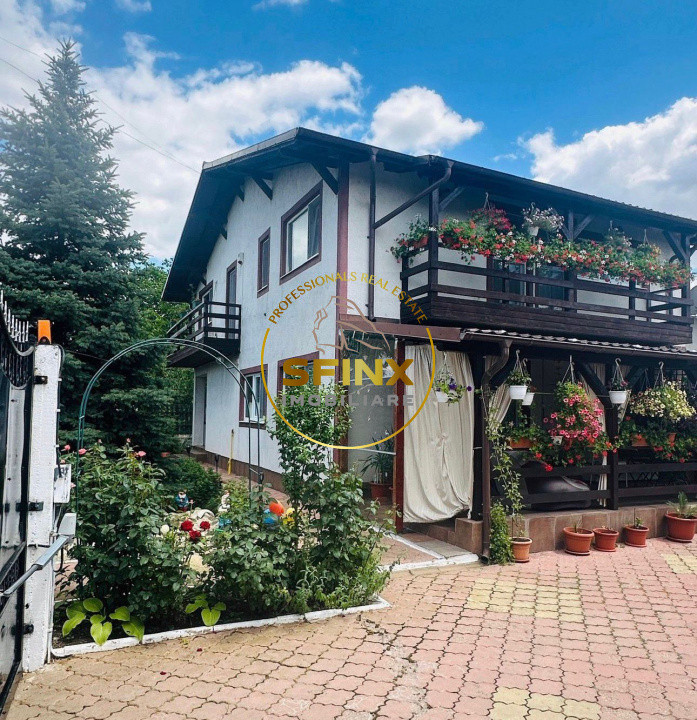 Vilă cochetă cu livadă| Balotesti| curte 562 mp| garaj 4 mașini | mobilată