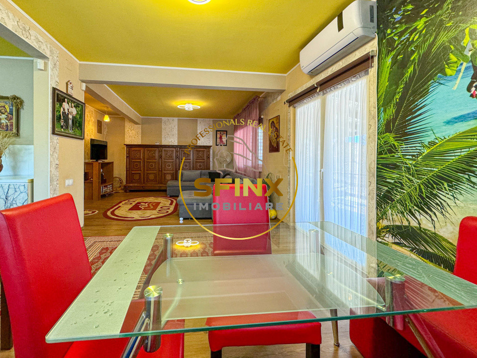 Vilă cochetă cu livadă| Balotesti| curte 562 mp| garaj 4 mașini | mobilată