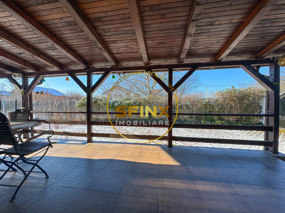 Vilă cochetă cu livadă| Balotesti| curte 562 mp| garaj 4 mașini | mobilată