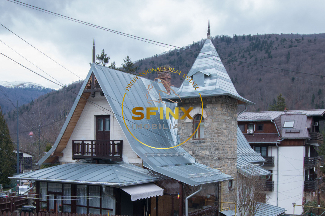 Vila Viorica Kogalniceanu - monument istoric de vanzare central Sinaia