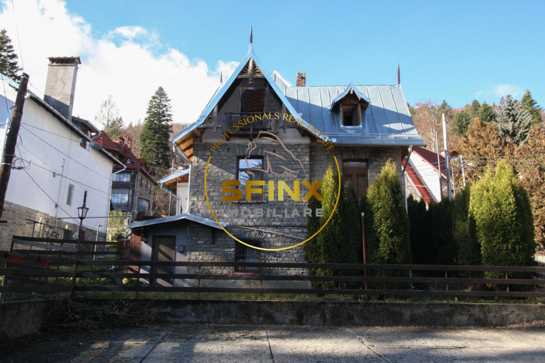 Vila Viorica Kogalniceanu - monument istoric de vanzare central Sinaia