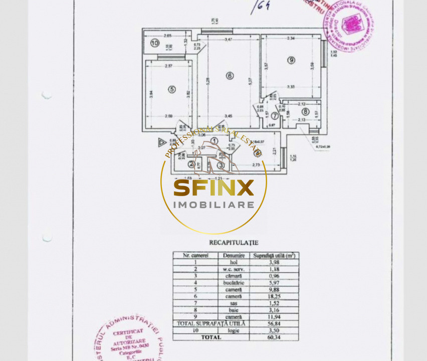 3 camere Titan | parter |  centrala termica | renovat