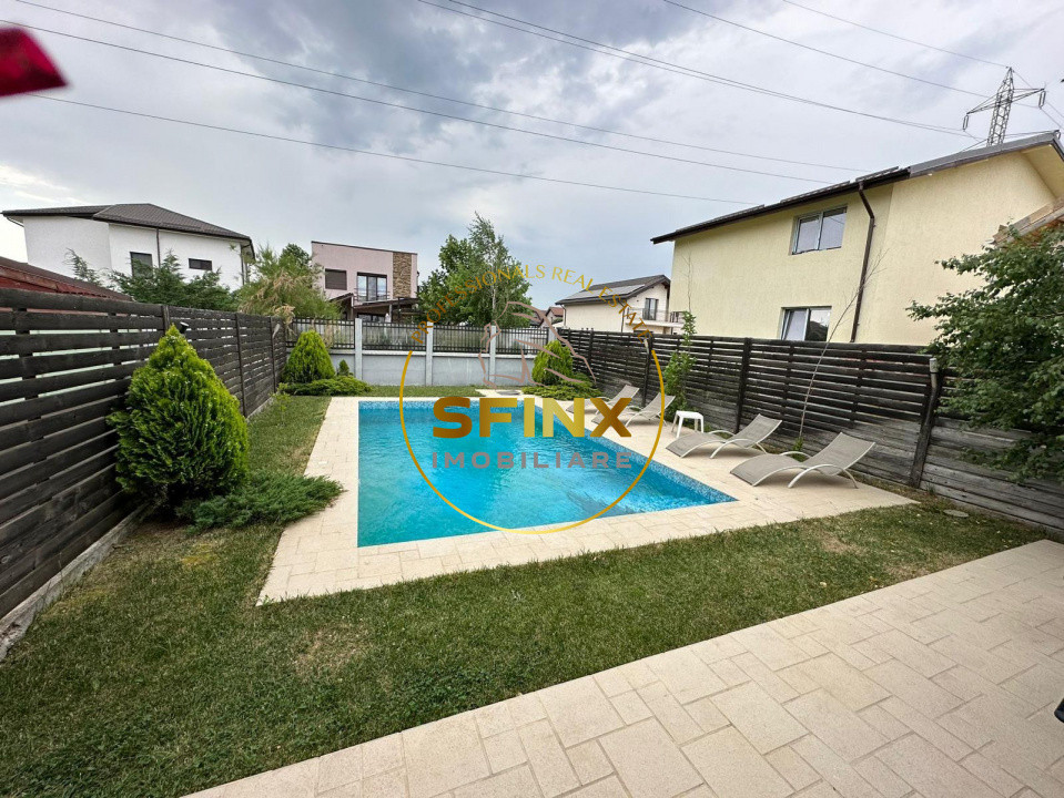 Vila cu piscina, stil mediteraneean, oras Magurele