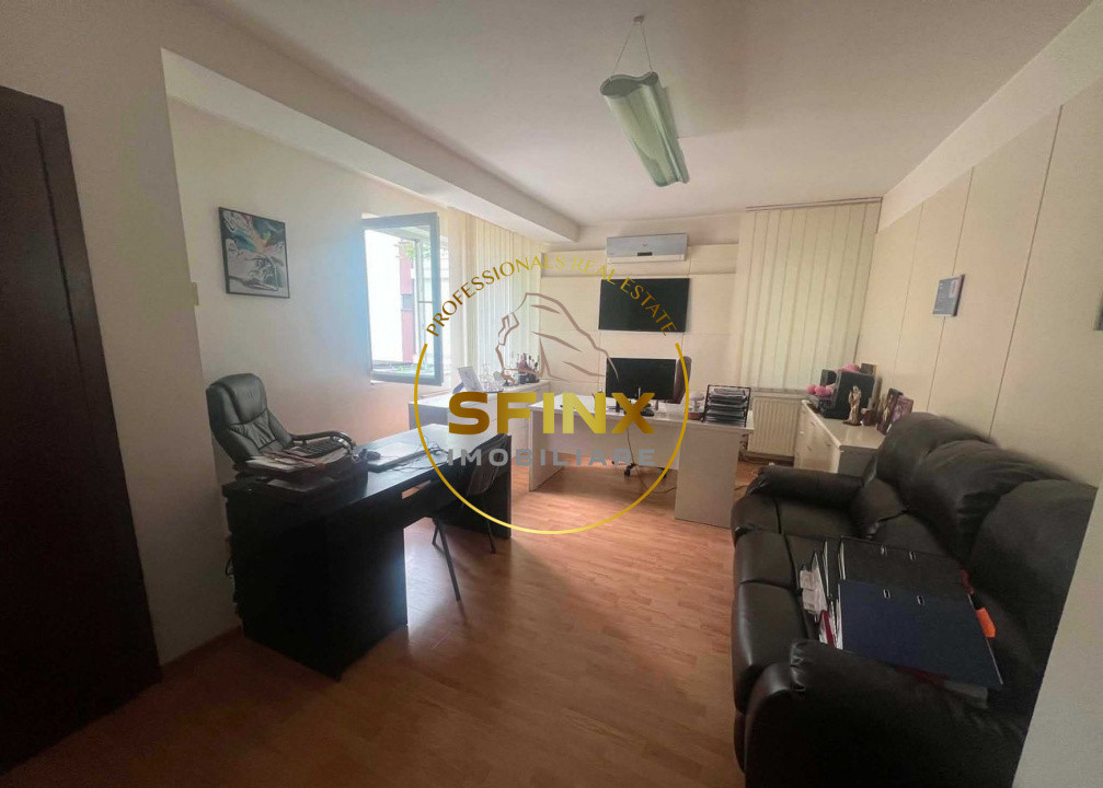 Spatiu birou Muncii/ 3 camere/ receptie/ intreg etajul 1/ semimobilat/ vila
