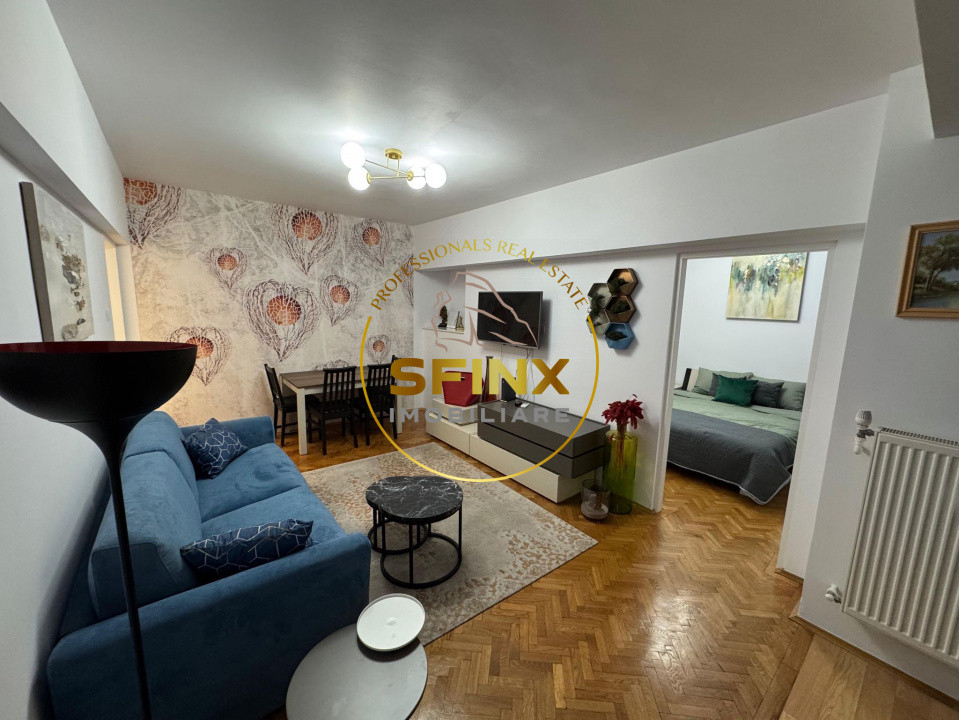 Apartament superb, format circular, doua camere, in Centrul Bucurestiului