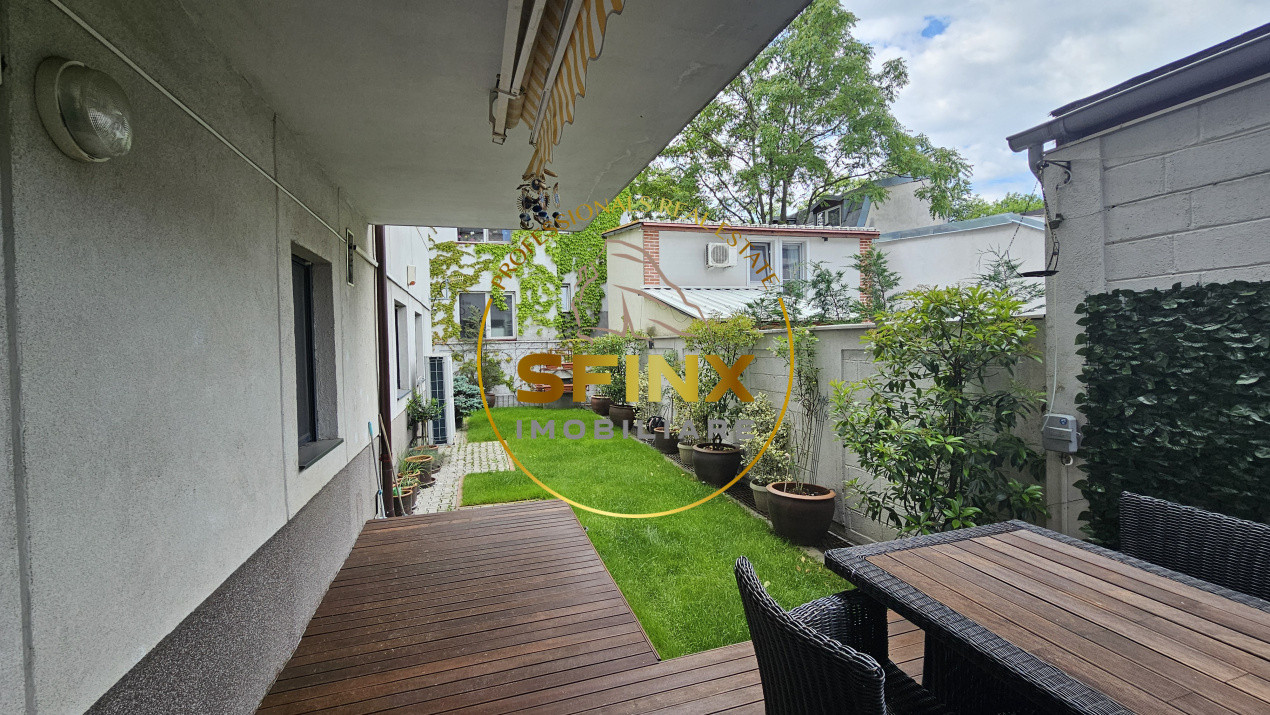 Eminescu, ground floor apartment for rent, terrace, garden, parking