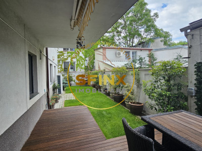 Eminescu, ground floor apartment for rent, terrace, garden, parking