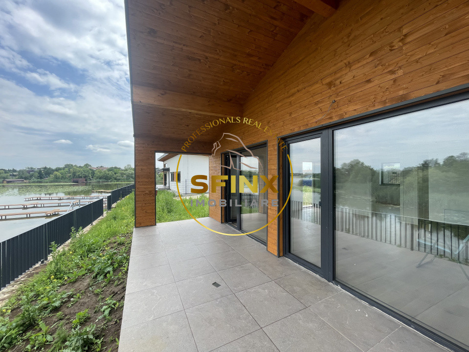 Casa noua 3 camere 2025 pe malul Lacului Snagov | 456 mp teren | Ponton propriu