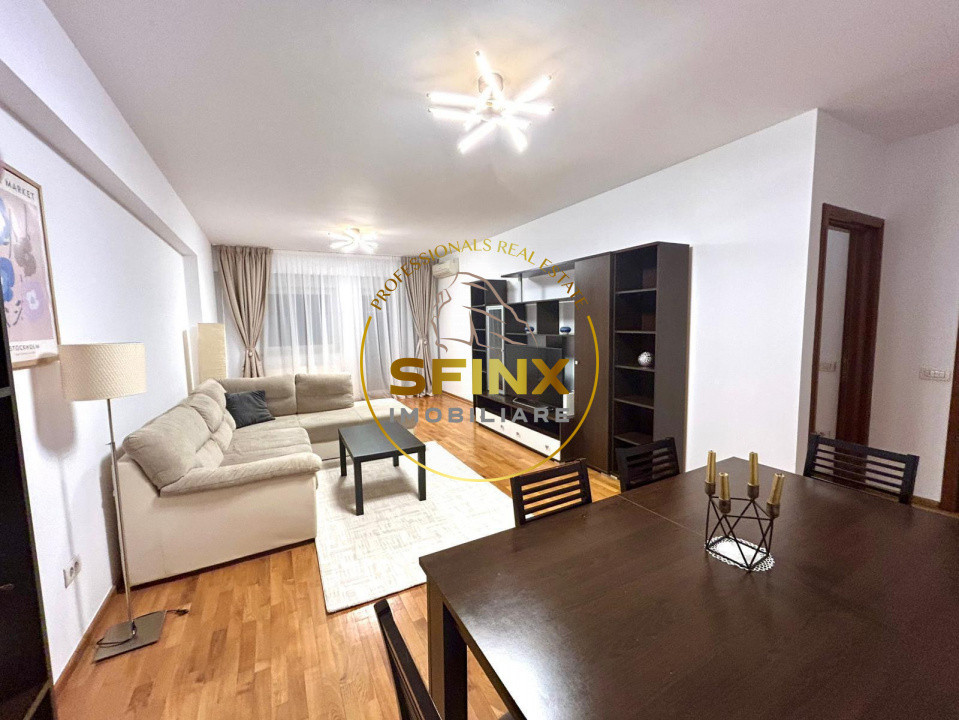 Nordului Parc Herastrau, inchiriere 2 camere 78m, pet friendly, terasa, parcare