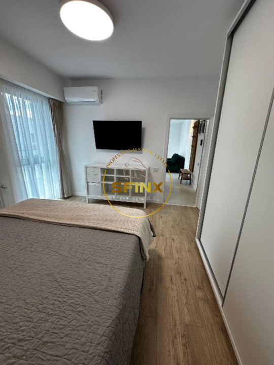 Piata Alba Iulia Decebal, 2 camere mobilat, terasa, nou, prima inchiriere