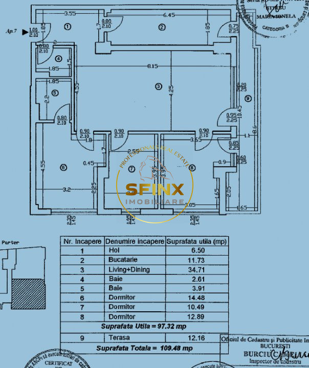  Inchiriere - apartament 4 camere I 110mp I Herastrau 