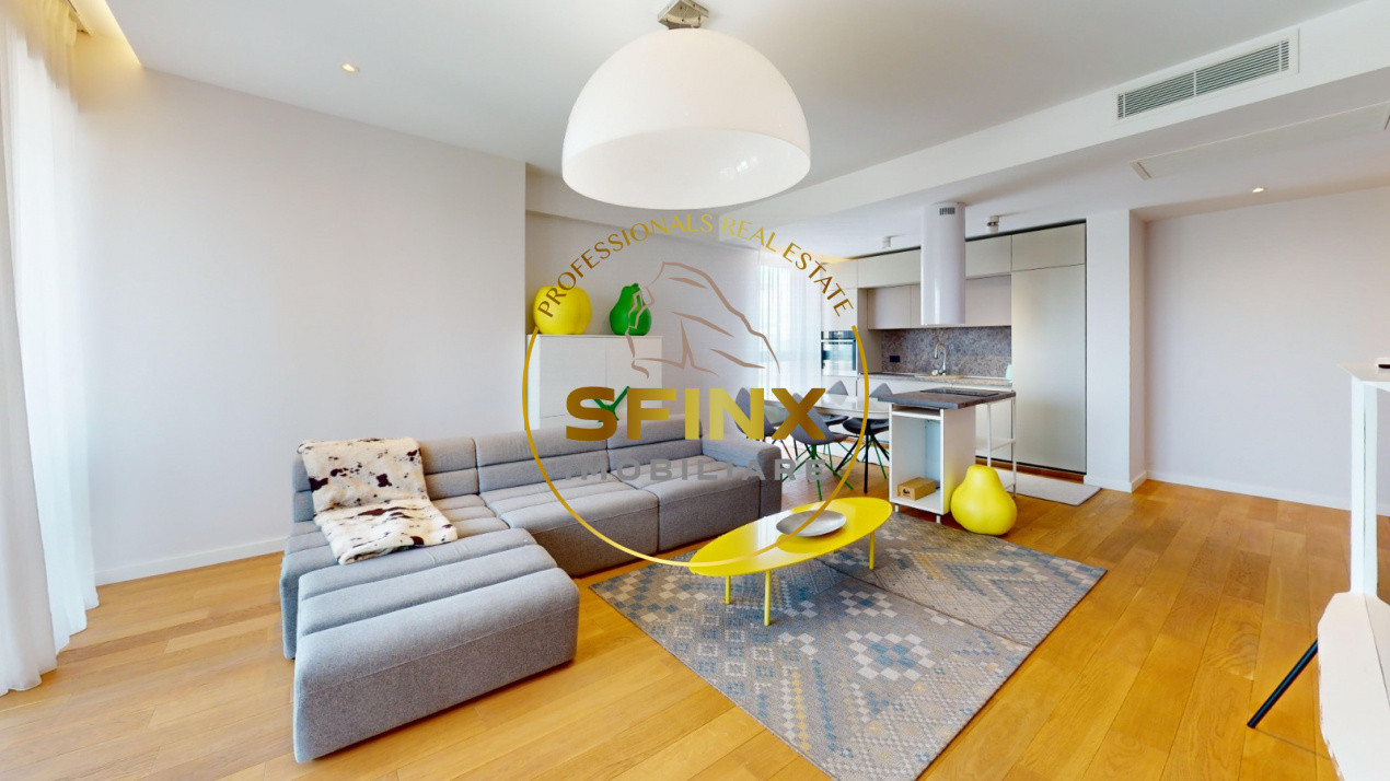 3 camere | One Tower Herastrau | 130 mp | terasa 12 mp | parcare