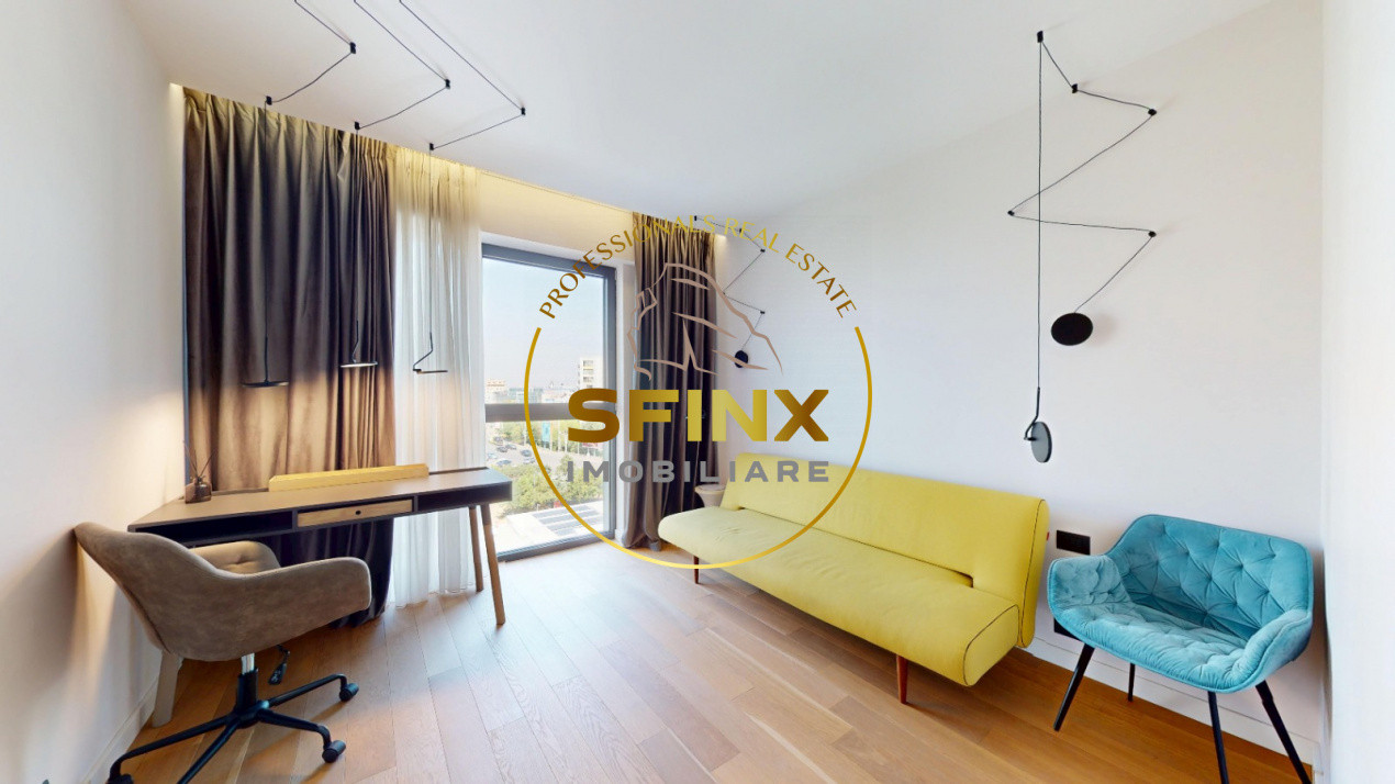 3 camere | One Tower Herastrau | 130 mp | terasa 12 mp | parcare