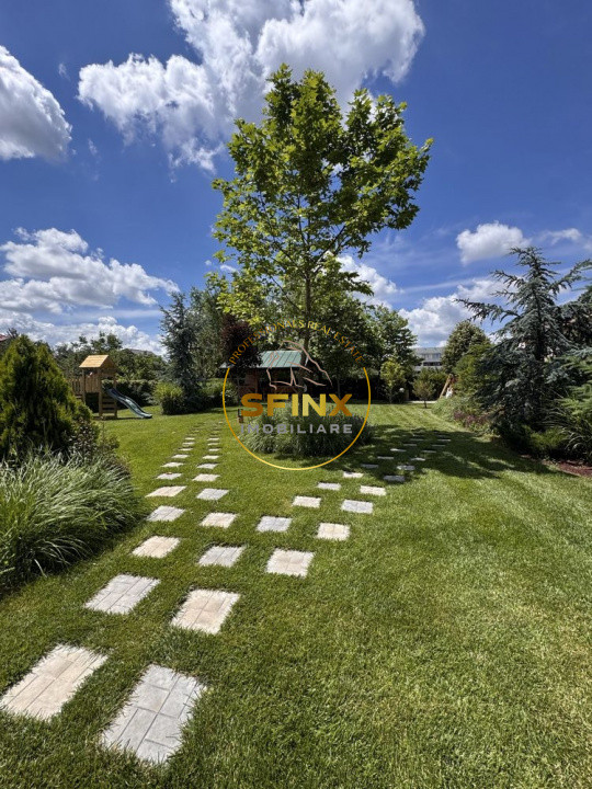 Baneasa, first rental, 3 room furnished apartment, beautiful 800 sqm garden