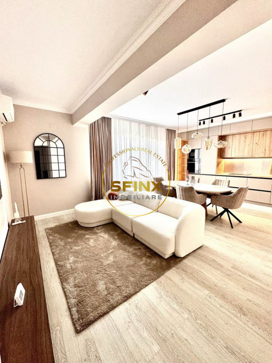 Baneasa, first rental, 3 room furnished apartment, beautiful 800 sqm garden