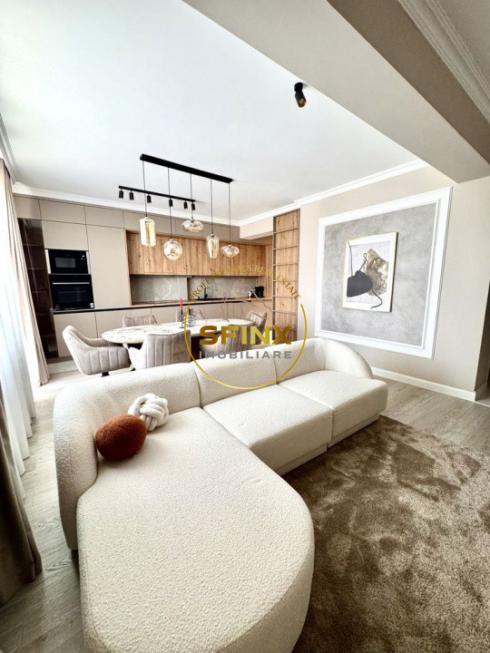 Baneasa, first rental, 3 room furnished apartment, beautiful 800 sqm garden