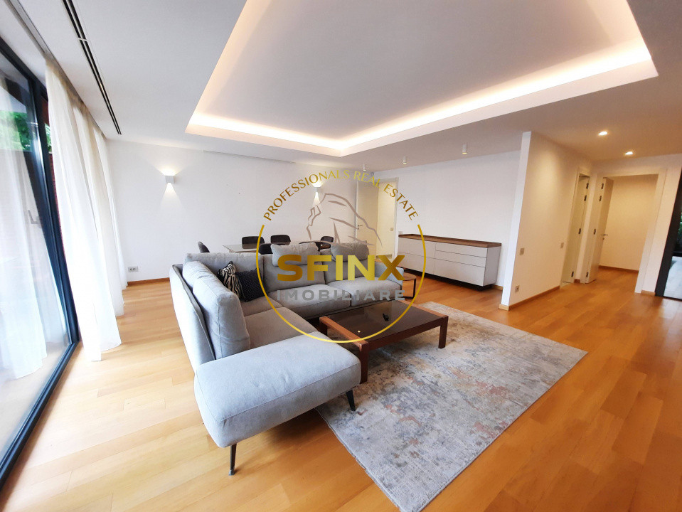 Primaverii, ground floor, fully furnished, modern apartment with large terraces