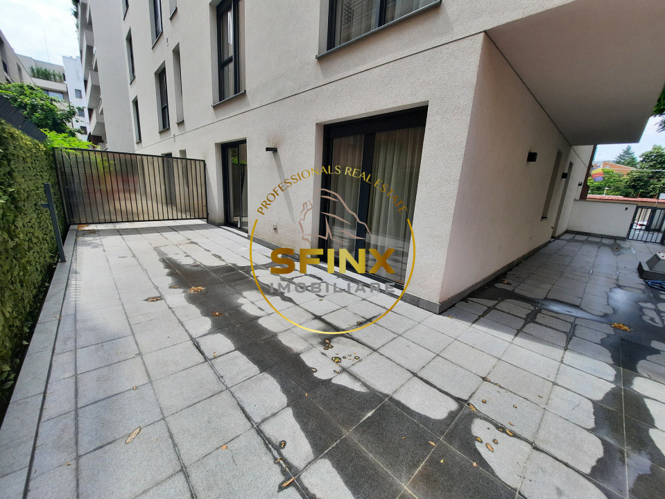 Primaverii, ground floor, fully furnished, modern apartment with large terraces