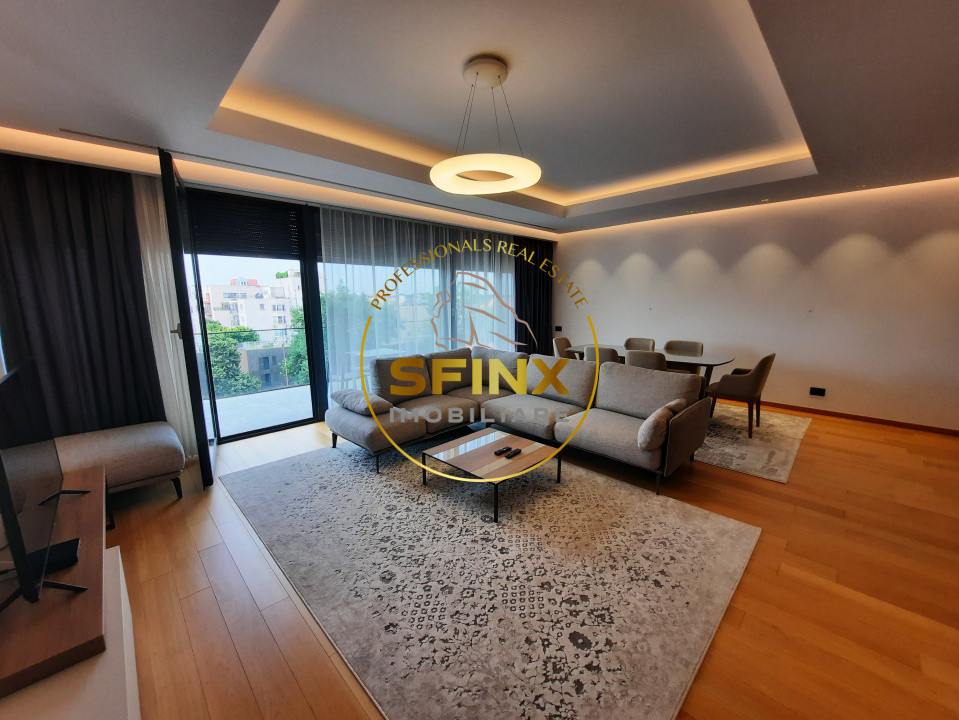 Primaverii,  beautiful 3 room penthouse, 3 baths, large terraces, parking