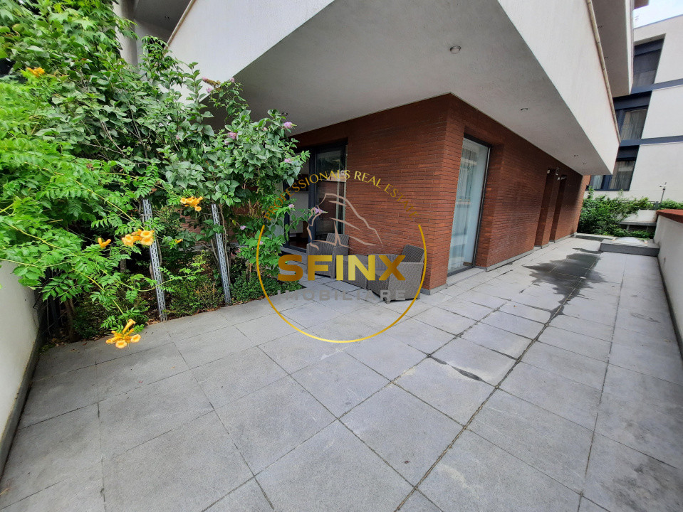 Primaverii, ground floor, 4 room apartment, large terraces, garden, parking
