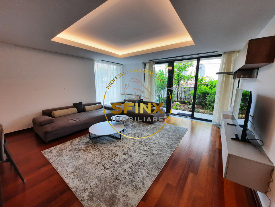 Primaverii, ground floor, 4 room apartment, large terraces, garden, parking