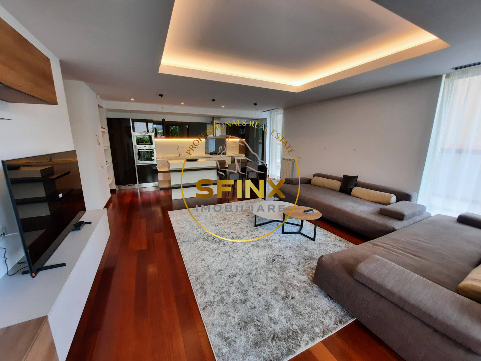 Primaverii, ground floor, 4 room apartment, large terraces, garden, parking