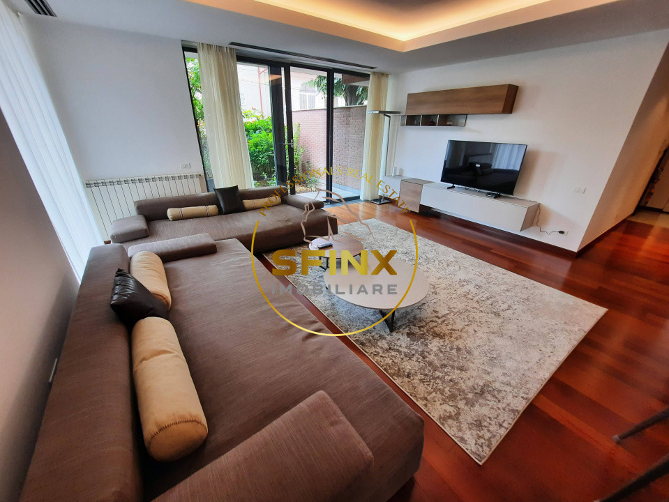 Primaverii, ground floor, 4 room apartment, large terraces, garden, parking