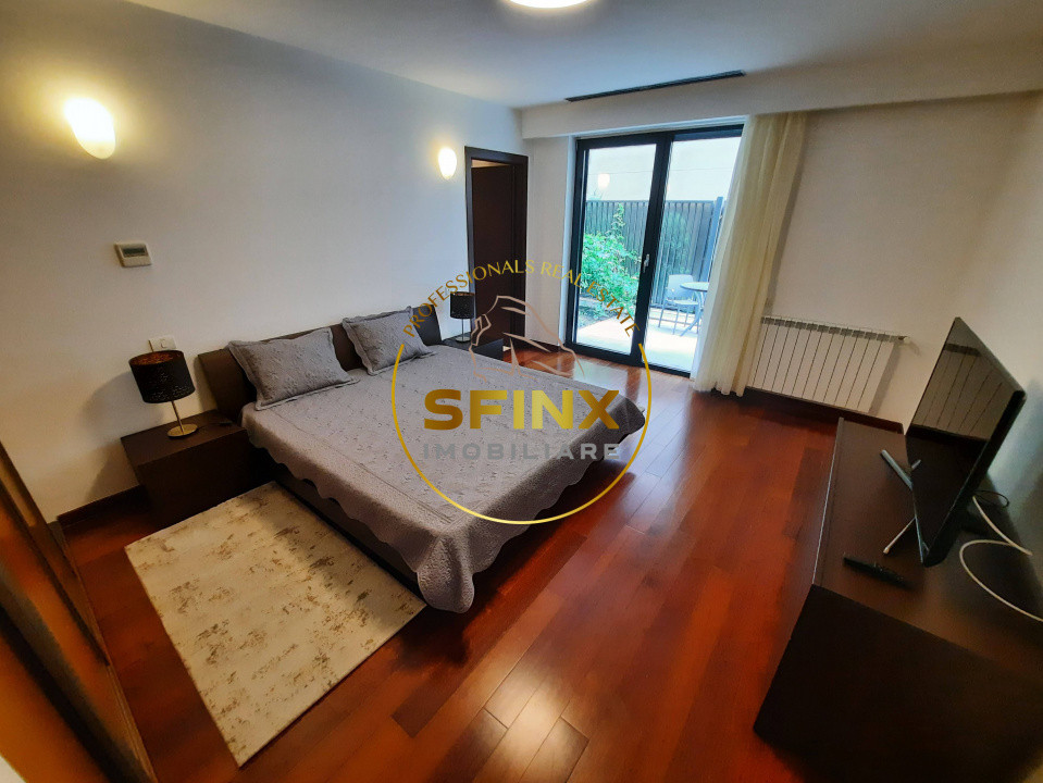 Primaverii, ground floor, 4 room apartment, large terraces, garden, parking