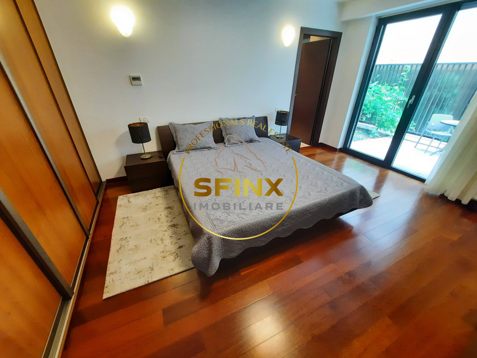 Primaverii, ground floor, 4 room apartment, large terraces, garden, parking