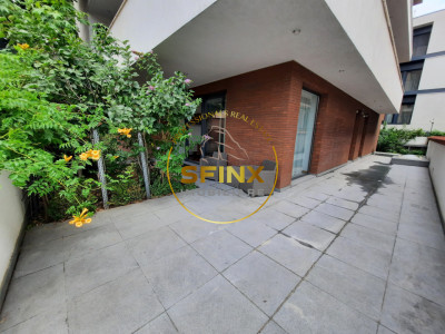 Primaverii, ground floor, 4 room apartment, large terraces, garden, parking