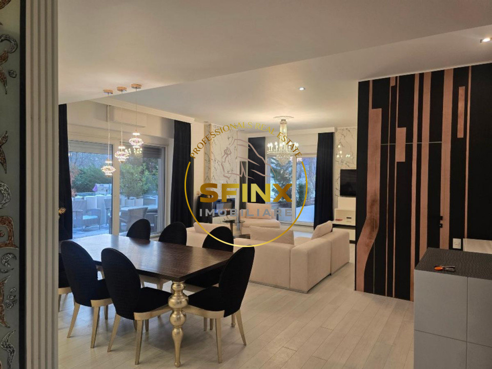 Nordului Herastrau Park, 5 room 4 bedroom apartment for rent, 225sqm terrace