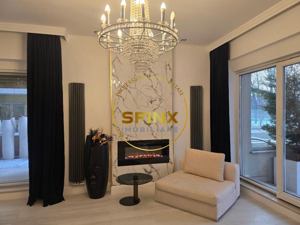 Nordului Herastrau Park, 5 room 4 bedroom apartment for rent, 225sqm terrace
