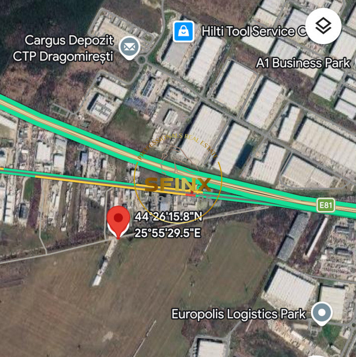 Teren depozit U.T.R. 7 Ciorogarla A1 Bucuresti Pitesti