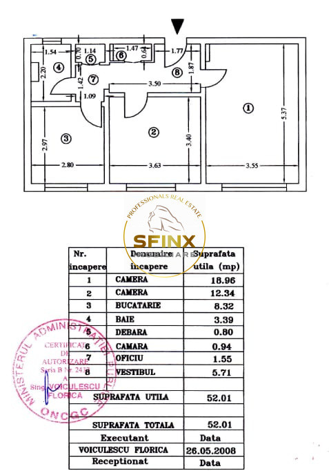 Spațiu Birou | Dorobanti | 3 camere | Nemobilat