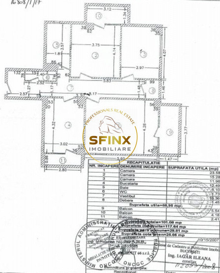 Apartament 3 camere | Obor | mobilat | 101 mp | parcare subterana | metrou 50 m