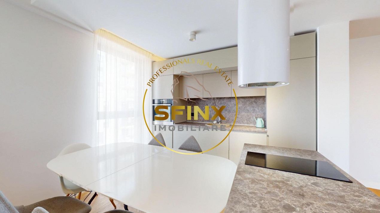 3 camere  One Tower Herastrau/ 130 mp/ terasa 16 mp/ parcare
