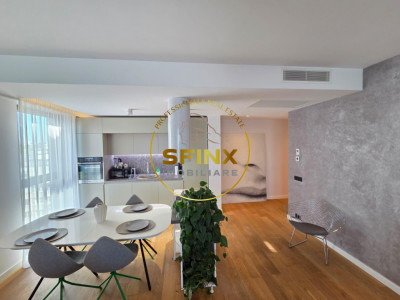 3 camere  One Tower Herastrau/ 130 mp/ terasa 16 mp/ parcare