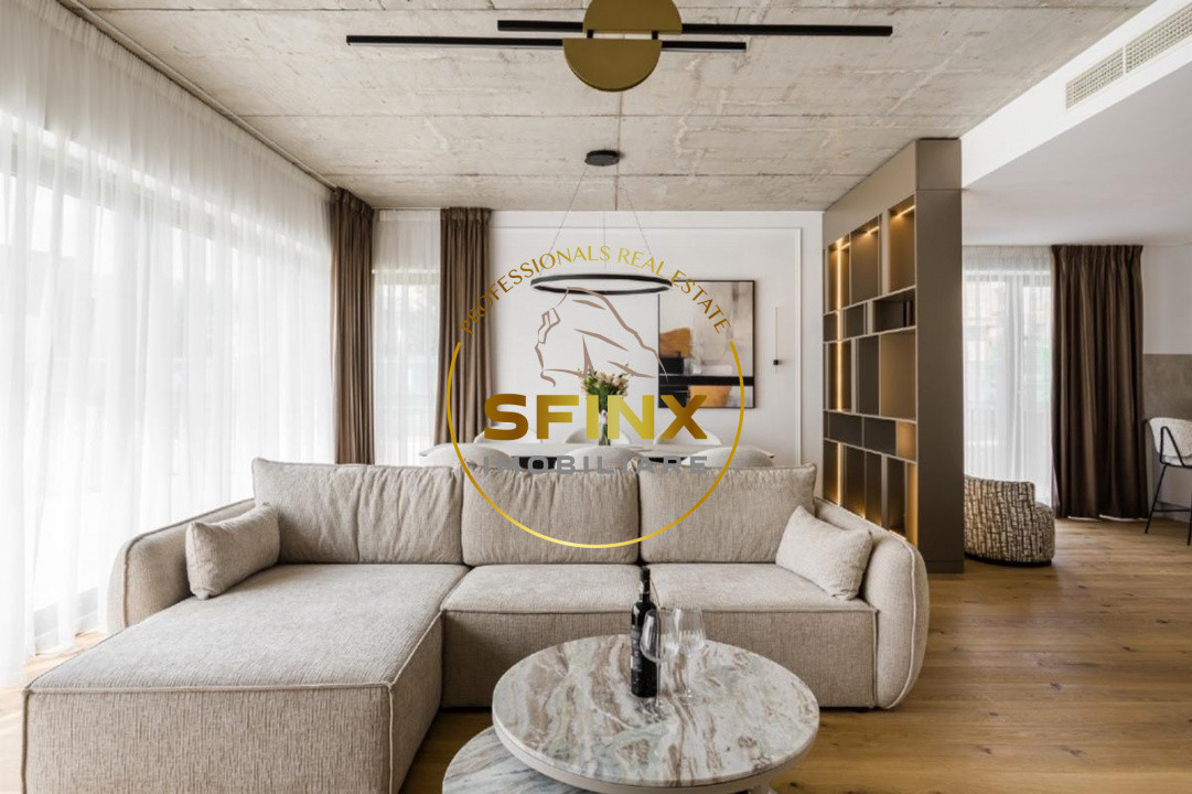 Baneasa, residential compound, 5 room brand new villa, first rental, 2 parking