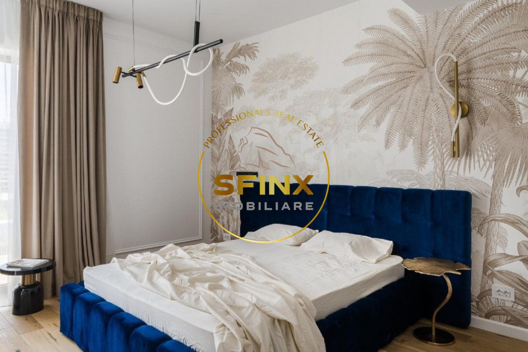 Baneasa, residential compound, 5 room brand new villa, first rental, 2 parking