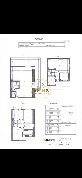 Baneasa, residential compound, 5 room brand new villa, first rental, 2 parking