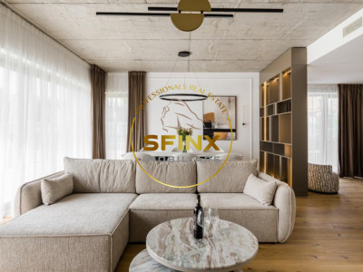 Baneasa, residential compound, 5 room brand new villa, first rental, 2 parking