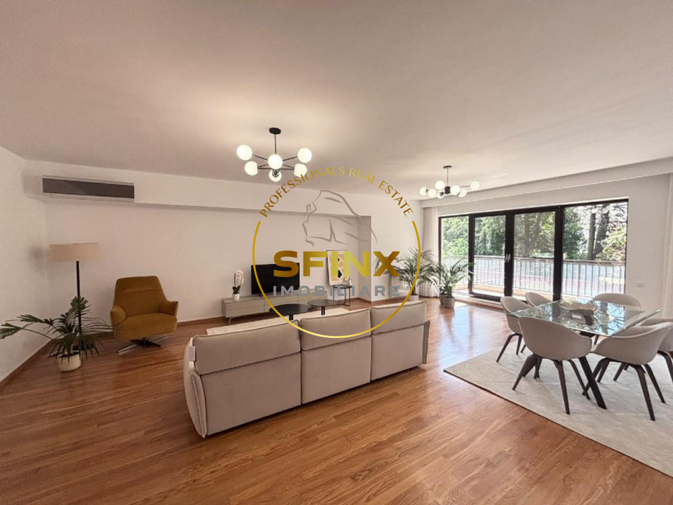 Kiseleff Park, 4 room 198sqm apartment for rent, 3 parking lots, storage room