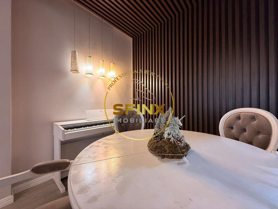 Domus Stil | Vilă P+1+M | 139,97 mp utili | Curte + piscină | 2 parcări | Mobila